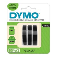 DYMO 3D Juostelė Mechaniniam Etikečių Spausdintuvui 9mm x 3m (3vnt.) / juoda (S0847730)