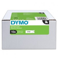 DYMO S0720530 D1 Juostelė 12mm x 7m (balta / juodas šifras) - 10 vnt.