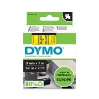 DYMO D1 Juostelė 9mm x 7m / juodas ant geltonos (40918 / S0720730)