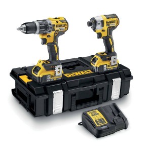 Dviejų įrankių komplektas: atsuktuvas + smūginis gręžtuvas 18V XR 2x5Ah DeWalt DCK266P2-QW