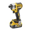 Dviejų įrankių komplektas: atsuktuvas + smūginis gręžtuvas 18V XR 2x5Ah DeWalt DCK266P2-QW