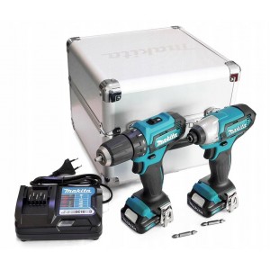 MAKITA CLX224X įrankių rinkinys COMBO DF333D gręžtuvas-suktuvas 30Nm + TD110D suktukas