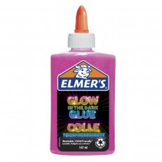 Elmer's Klijai Slime rožinės spalvos, šviečiantys tamsoje 147ml - 2162079