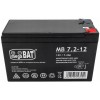 AGM „MegaBat 7.2-12“ akumuliatorius, 12 V, 7,2 Ah, skirtas signalizacijai, UPS, kasos aparatams ir stebėjimo sistemoms