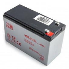 Akumuliatorius AGM MW Power MWL 9-12L 12V 9Ah iki UPS APC, Ever, Fideltronik, Eatonoms Powerware, Aliarmui