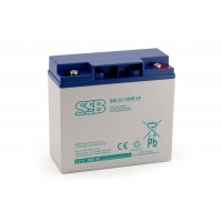 AGM SSB SBL22-12HR V0 12 V 22 Ah M5 galingas akumuliatorius, skirtas UPS, avarinio maitinimo sistemoms, signalizacijos sistemoms ir medicinos prietaisams