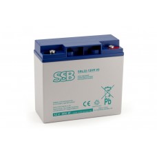 AGM SSB SBL22-12HR V0 12 V 22 Ah M5 galingas akumuliatorius, skirtas UPS, avarinio maitinimo sistemoms, signalizacijos sistemoms ir medicinos prietaisams