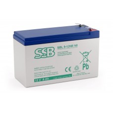 AGM SSB SBL9-12HR V0 12 V 9 Ah F2 galingasis akumuliatorius, skirtas APC, Ever, Fideltronic, Eaton Powerware UPS įrenginiams