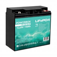 „LifePO4 Powerbox 18-12.8“ akumuliatorius, 12,8 V, 18 Ah, skirtas UPS, kemperiams, jachtoms, valtims, motoroleriams, keturračiams „LifePO4 Powerbox 18-12.8“ akumuliatorius, 12,8 V, 18 Ah, skirtas UPS, kemperiams, jachtoms, valtims, motoroleriams, keturračiams