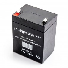 Akumuliatorius Multipower MP2.9-12 12V 2.9Ah AGM be priežiūros