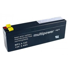Akumuliatorius Multipower MP2.4-12C 12 V 2,4 Ah AGM, nereikalaujantis priežiūros, skirtas cikliniam darbui