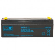 MW Power MW 2.2-12 12 V 2,2 Ah AGM priežiūros nereikalaujantis akumuliatorius