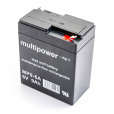 Akumuliatorius Multipower MP9-6A 6V 9Ah AGM be priežiūros