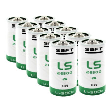 10 x Baterija ličio SAFT LS26500 / STD  Li-SOCl2 3,6V 7700mAh - ER26500, TL-4920, SL-2770, SL-770, XL-140F