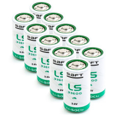 10 x Baterija ličio SAFT LS33600 LiSOCl2 3,6V 17000mAh SL-780, SL-2780, TL-5930, ER34615S, XL-205L, SB-D02