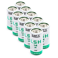 10 x Baterija ličio SAFT LSH14 / STD C 3,6V LiSOCl2 dydis C didelė srovė - TLH-5920, SW-C01/FF, ER26500M, SL-770, SL-2770
