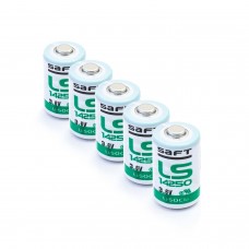 5 x ličio baterija SAFT LS14250 3,6 V 1200 mAh Li-SOCl2 1/2AA, ER14250S, SL-350, SL-750, XL-050FL, TL-4902, TL-5902