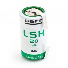 Baterija ličio Saft didelė srovė LSH20 Li-SOCl2 3,6V 13000mAh su jungt,