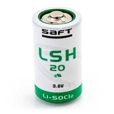 Baterija ličio SAFTLSH20 D 3,6V Li-SOCl2 UM1, R20 didelės srovės impulsų registratoriams MacR6