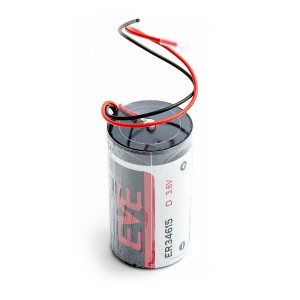 EVE ER34615/FL 3,6 V 19 000 mAh Li-SOCl₂ D ličio baterija su laidais