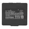 Pakaitinė baterija Hetronic Mini 68300600, 68300900, 68300940, 68300990, HE900 3,6V 2000mAh, skirta Harris, Abitron Mini, Potain, KOMATSU