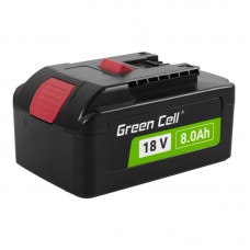 Green Cell Akumuliatorius Bosch 1600Z00038, 2607336091, 2607336092, 2607336170, 2607336235 18V 8.0Ah Li-Ion, skirtas elektriniams įrankiams GSR 18V-LI, GSB 18V-LI, GDS 18V-LI
