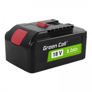 Green Cell Bosch  akumuliatorius 1600Z00038, 2607336091, 2607336092, 2607336170, 2607336235 18V 8.0Ah Li-Ion, skirtas elektriniams įrankiams GSR 18V-LI, GSB 18V-LI, GDS 18 V-LI