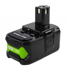 Green Cell RYOBI BPL-1815, BPL-1820G, BPL18151,BPL1820, P102, P103, P104, P107 18V 5.0Ah Li-Ion akumuliatorius elektriniams įrankiams BID-1801M, BID-180L, BID1821, BIW180 Green Cell RYOBI BPL-1815, BPL-1820G, BPL18151,BPL1820, P102, P103, P104, P107 18V 5.0Ah Li-Ion akumuliatorius elektriniams įrankiams BID-1801M, BID-180L, BID1821, BIW180