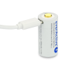 EverActive 16340 RCR123A 3,7 V 700 mAh Li-Ion mikro USB baterija su apsauga, skirta žibintuvėliams
