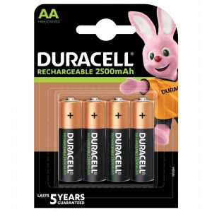 Įkraunamos Baterijos Duracell R6 AA HR6 MIGNON 2500mAh NiMH 4B Įkraunamos Baterijos Duracell R6 AA HR6 MIGNON 2500mAh NiMH 4B