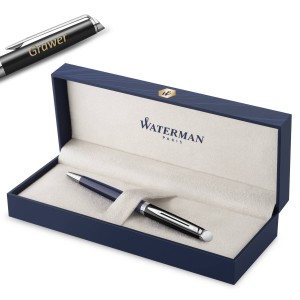 Waterman HÉMISPHÈRE BLACK-BLUE rašiklis su graviūra