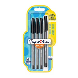 Paper Mate InkJoy tušinukas juodas 4 vnt. - 1956714
