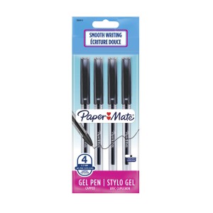 Paper Mate Jiffy gelinis tušinukas 0,5 mm juodos spalvos 4 vnt. - 2084415
