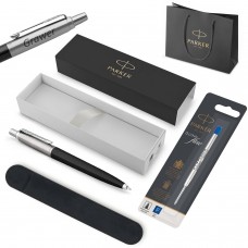 „Parker Jotter Originals Black“ tušinukas su dėklu ir rašalo įdėklu maišelyje / Dovanėlė moksleiviui ar studentui su graviravimu