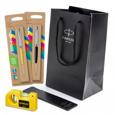 Parker Jotter tušinukų rinkinys dėkle su maišeliu ir nivelyru Dovana tėčiui Parker Jotter tušinukų rinkinys dėkle su maišeliu ir nivelyru Dovana tėčiui