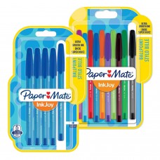 Paper Mate InkJoy tušinukų rinkinys 10 spalvų ir mėlynos spalvos tušinukų 5 vnt.