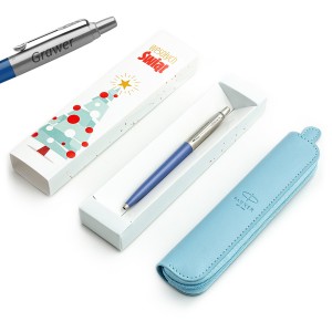 Parker Jotter Originals Blue BLUE DENIM rašiklių rinkinys su graviravimu + dėklas / Kalėdų dovana Parker Jotter Originals Blue BLUE DENIM rašiklių rinkinys su graviravimu + dėklas / Kalėdų dovana