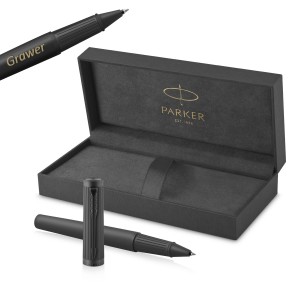 Parker Ingenuity juodos spalvos BT birosas su graviravimu