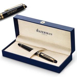 Waterman Expert Laka Black GT ritininis rašiklis su graviravimu Waterman Expert Laka Black GT ritininis rašiklis su graviravimu