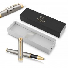 Parker IM Brushed Metal GT Rollerball Pen su graviravimu