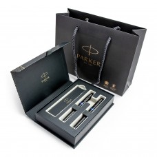 Parker Im Vibrant Rings Marine Blue tušinukų rinkinys dėžutėje su dovanų maišeliu Parker Im Vibrant Rings Marine Blue tušinukų rinkinys dėžutėje su dovanų maišeliu