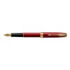 Parker Sonnet Red Lacquer GT Fountain Pen (F plieninis antgalis) su graviravimu