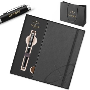 Parker IM Black CT plunksnakotis (M) – 1931651 su graviravimu / Dovanų rinkinys su užrašų knygute Parker IM Black CT plunksnakotis (M) – 1931651 su graviravimu / Dovanų rinkinys su užrašų knygute