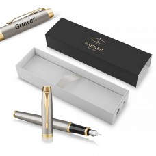 Parker IM Brushed Metal GT (M) Plunksnakotis su graviravimu