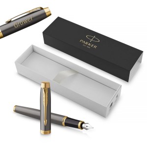 Parker IM Core Grey GT F Plunksnakotis su graviravimu