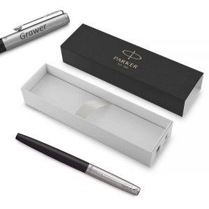 Parker Jotter Bond Street Black M plunksnakočiai su graviravimu