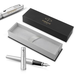 Parker Meridian Chrome CT (F) plunksnakotis – 2231388 su graviravimu