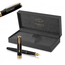 Parker Sonnet Black Lacquer GT plunksnakotis (M plieninis antgalis) su graviravimu Išskirtinė dovana Parker Sonnet Black Lacquer GT plunksnakotis (M plieninis antgalis) su graviravimu Išskirtinė dovana