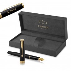 Parker Sonnet Matte Black GT (F) Plunksnakotis su graviravimu Parker Sonnet Matte Black GT (F) Plunksnakotis su graviravimu