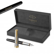 SONNET PREMUM METAL & BLACK GT (F) 18 plunksnakotis su graviravimu SONNET PREMUM METAL & BLACK GT (F) 18 plunksnakotis su graviravimu